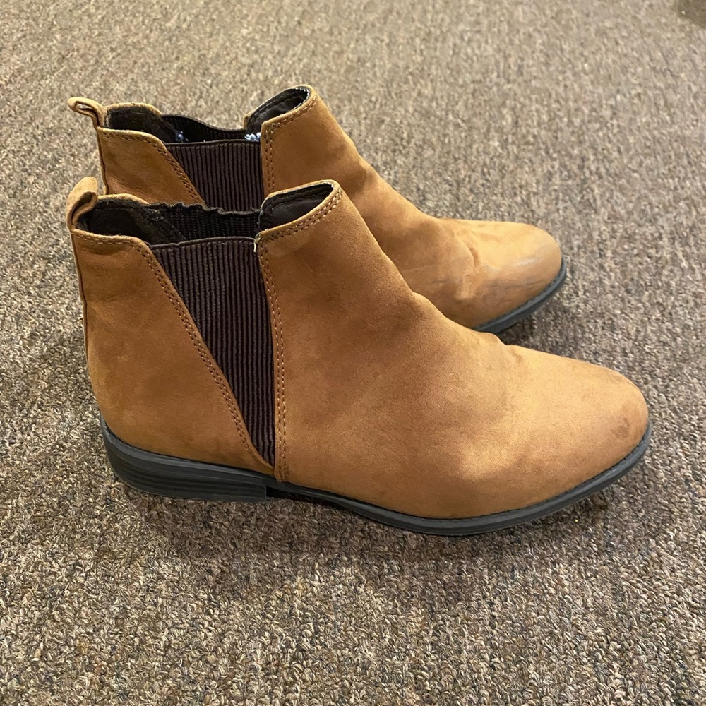 EUC Primark Ankle Boots Rain Snow Fashion brown shoes size 9 stretch